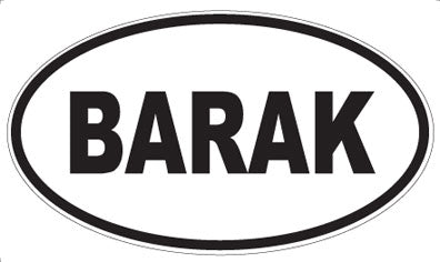 BARAK - Oval Magnet