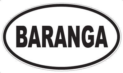 BARANGA - Oval Magnet