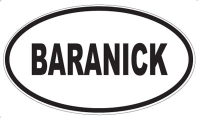 BARANICK - Oval Magnet