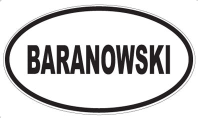 BARANOWSKI - Oval Magnet