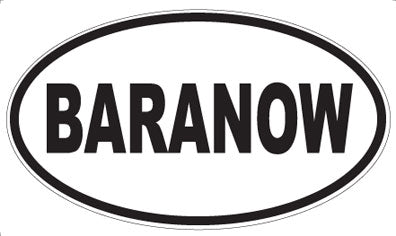 BARANOW - Oval Magnet