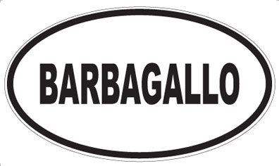 BARBAGALLO - Oval Magnet