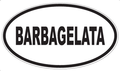BARBAGELATA - Oval Magnet