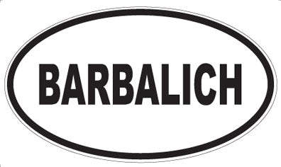 BARBALICH - Oval Magnet