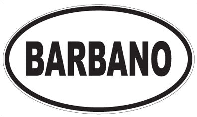BARBANO - Oval Magnet