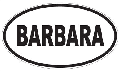 BARBARA - Oval Magnet