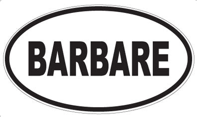 BARBARE - Oval Magnet