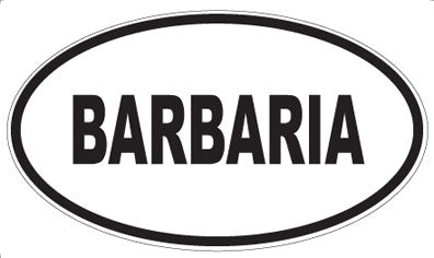 BARBARIA - Oval Magnet