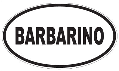 BARBARINO - Oval Magnet