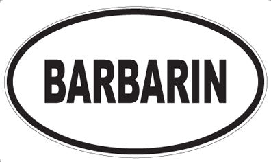 BARBARIN - Oval Magnet