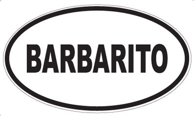 BARBARITO - Oval Magnet