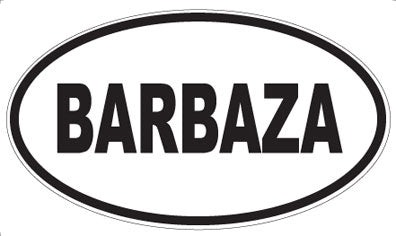 BARBAZA - Oval Magnet