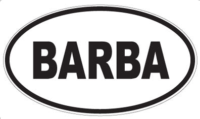 BARBA - Oval Magnet