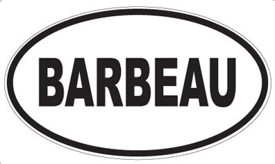 BARBEAU - Oval Magnet