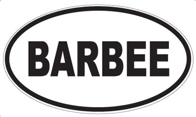 BARBEE - Oval Magnet