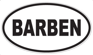 BARBEN - Oval Magnet