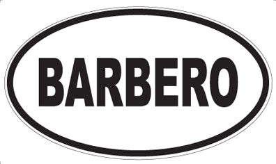 BARBERO - Oval Magnet