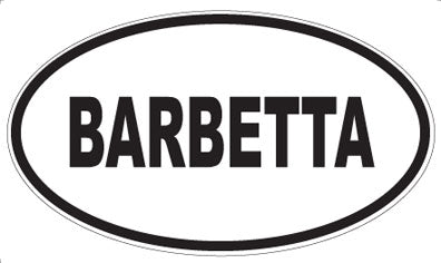 BARBETTA - Oval Magnet