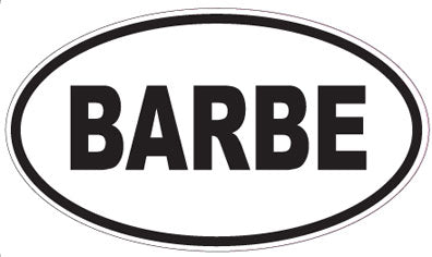 BARBE - Oval Magnet