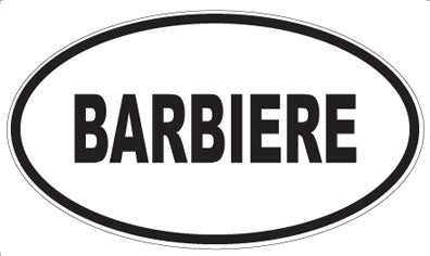 BARBIERE - Oval Magnet