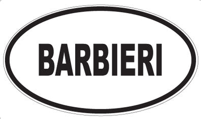 BARBIERI - Oval Magnet