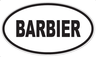 BARBIER - Oval Magnet