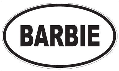 BARBIE - Oval Magnet