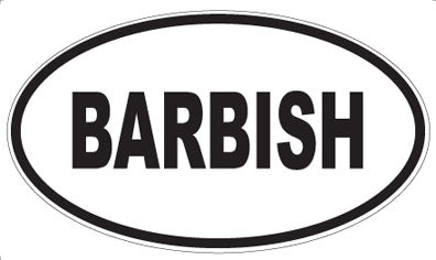 BARBISH - Oval Magnet