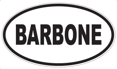 BARBONE - Oval Magnet