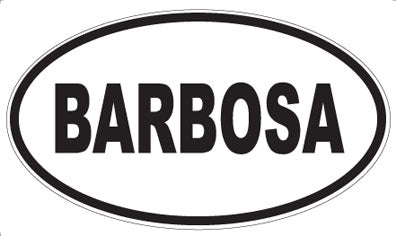 BARBOSA - Oval Magnet