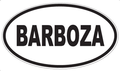 BARBOZA - Oval Magnet