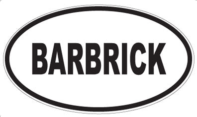 BARBRICK - Oval Magnet