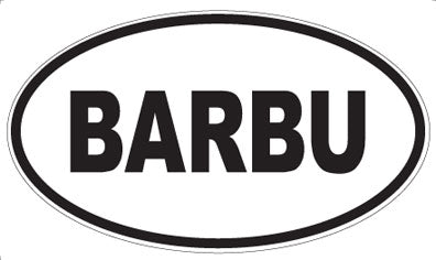 BARBU - Oval Magnet