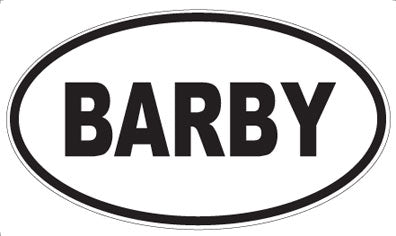 BARBY - Oval Magnet