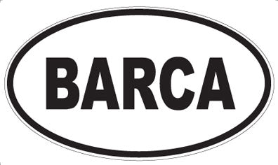 BARCA - Oval Magnet