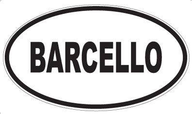 BARCELLO - Oval Magnet