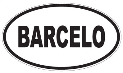 BARCELO - Oval Magnet