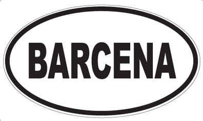 BARCENA - Oval Magnet
