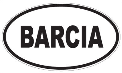 BARCIA - Oval Magnet