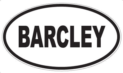 BARCLEY - Oval Magnet