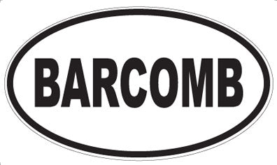 BARCOMB - Oval Magnet