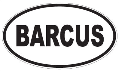BARCUS - Oval Magnet