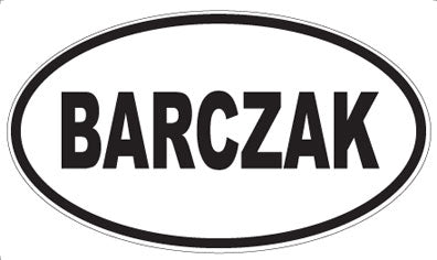 BARCZAK - Oval Magnet