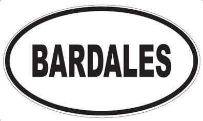 BARDALES - Oval Magnet