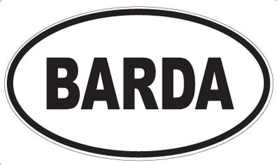 BARDA - Oval Magnet