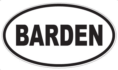 BARDEN - Oval Magnet