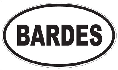 BARDES - Oval Magnet