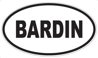 BARDIN - Oval Magnet