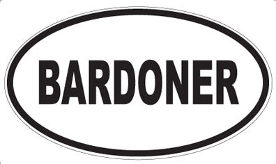 BARDONER - Oval Magnet