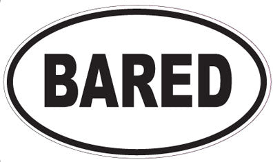 BARED - Oval Magnet
